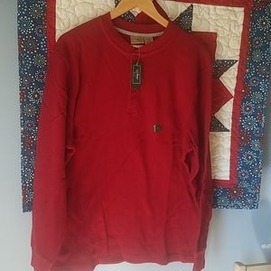 Men's Long Sleeve Waffle Henley Shirt